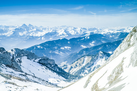 阿尔卑斯雪山