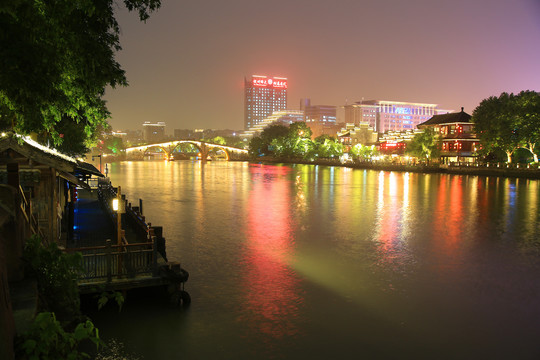 杭州京杭大运河夜景