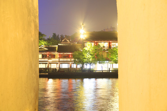 杭州运河广场夜景