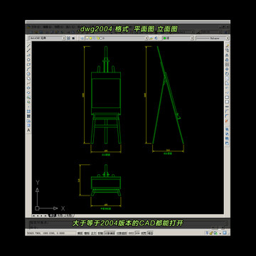 画架CAD平面图立面图