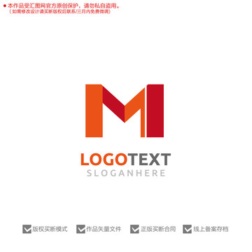 M字母标志logo