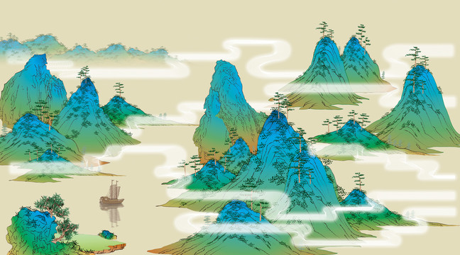 青綠山水