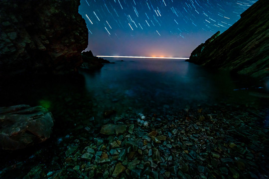 海岸星空