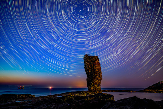 海岸星空