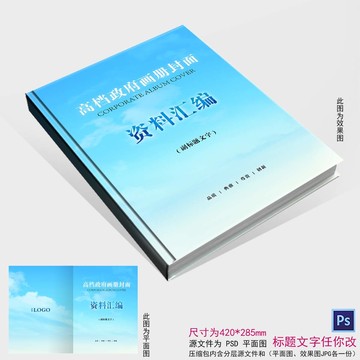 高檔政府畫冊封面