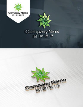 綠葉LOGO設(shè)計