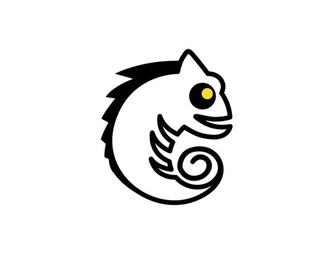 logo標(biāo)志商標(biāo)字體設(shè)計(jì)變色龍