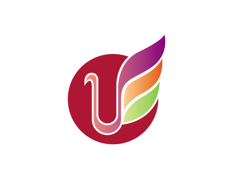 logo标志商标字体设计U