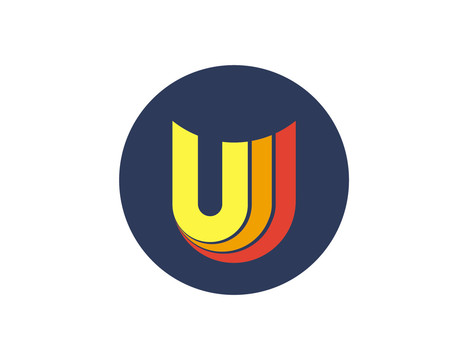 logo标志商标字体设计U