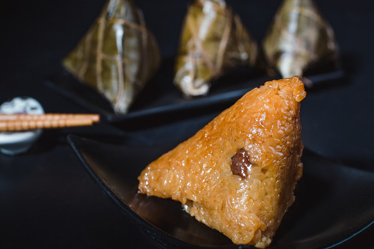 端午节粽子诱人的传统美食