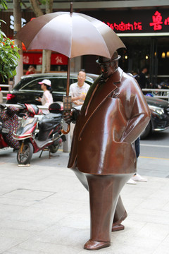 绅士雕塑