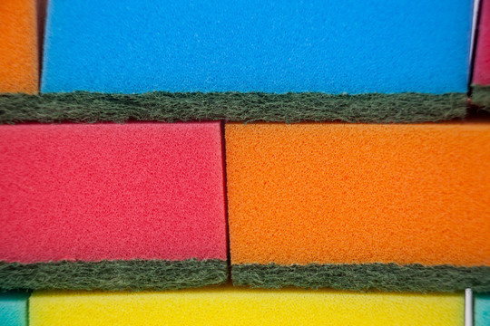 各种彩色海绵垫的全框架