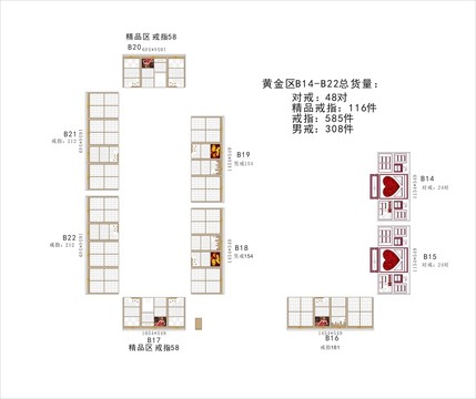 珠寶道具陳列