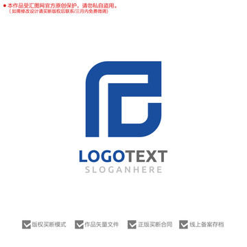 D字母標(biāo)志logo