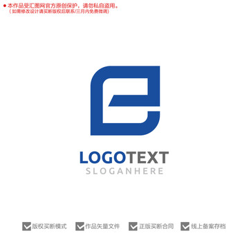 e字母E字母標(biāo)志logo