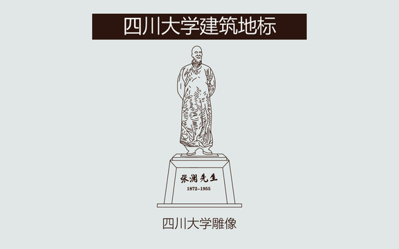 四川大學(xué)雕像