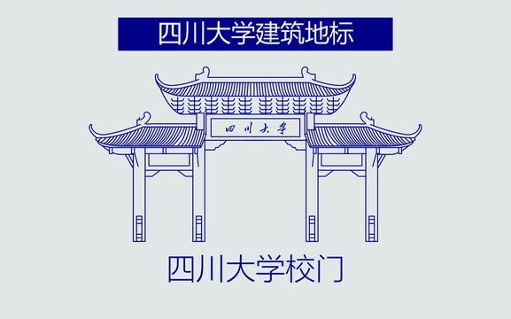 四川大學校門