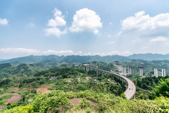 重庆周家山大桥风光