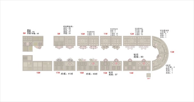 珠宝道具陈列