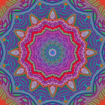 曼陀羅花紋