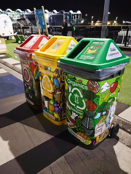 彩色环保垃圾分类桶