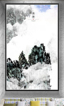 水墨無(wú)框畫(huà)