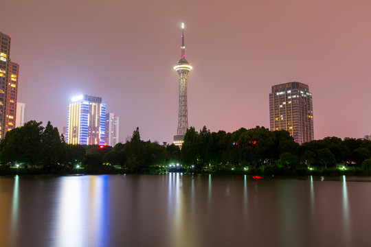 江苏常州武进电视塔夜景