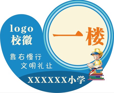 小学楼层牌