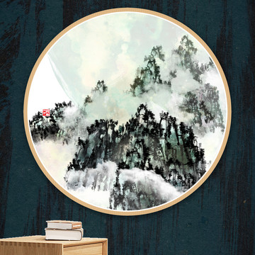 抽象水墨畫