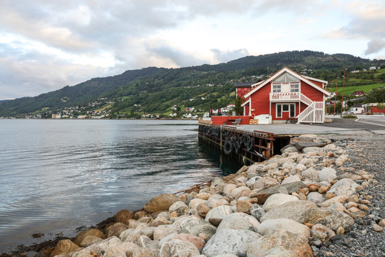 挪威的小镇码头