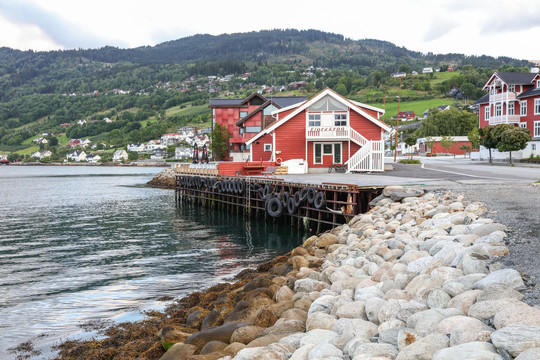 挪威的小镇码头