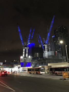 墨尔本街景夜景