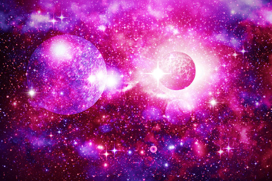 唯美星空背景圖