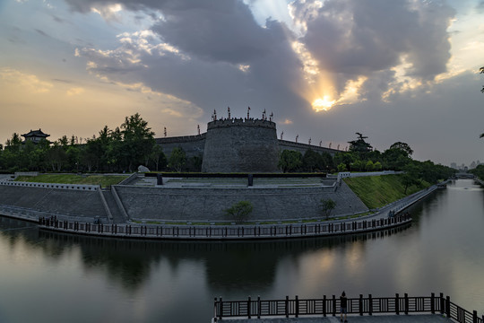 西安城墙护城河