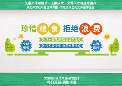 食堂餐廳文化墻