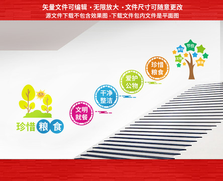 食堂樓道文化墻