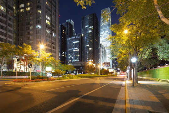 光华路夜景