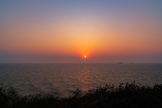 海上日落