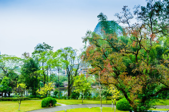 遇龙河两岸风光