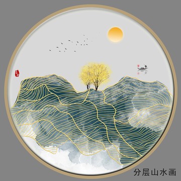 新中式水墨装饰画