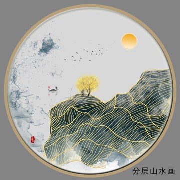 創(chuàng)意線條水墨畫