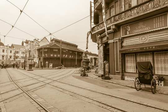 上海老街街景