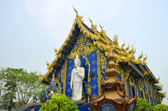 泰国蓝庙建筑景观
