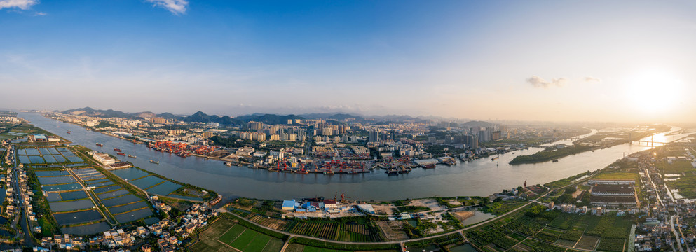 中山港码头全景