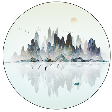新中式山水畫