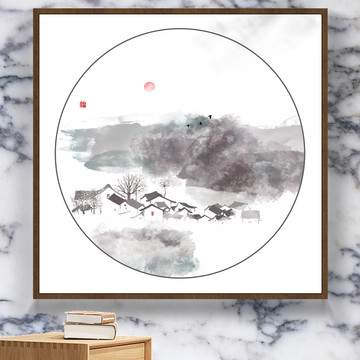 禪意山水畫