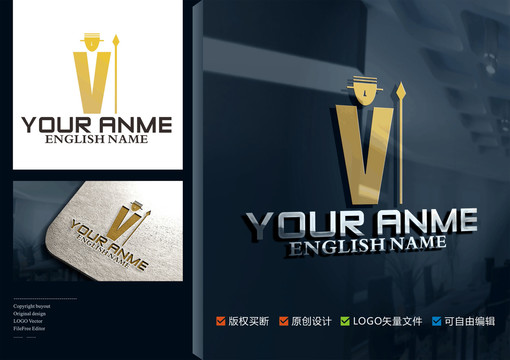 V字母logo