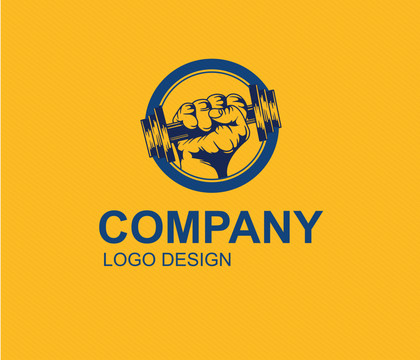 啞鈴健身LOGO