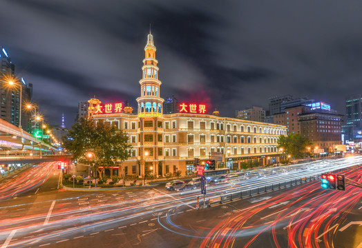 上海大世界夜景