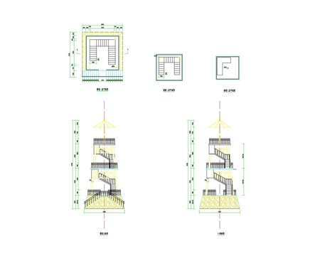 瞭望塔CAD